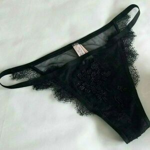 VICTORIA'S SECRET Luxe Beaded lace itsy Panty 117